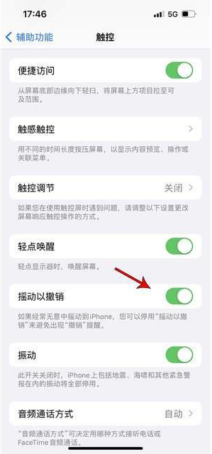 修武苹果手机维修分享iPhone手机如何设置摇一摇删除文字 